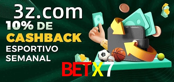 10% de bônus de cashback na BETX7